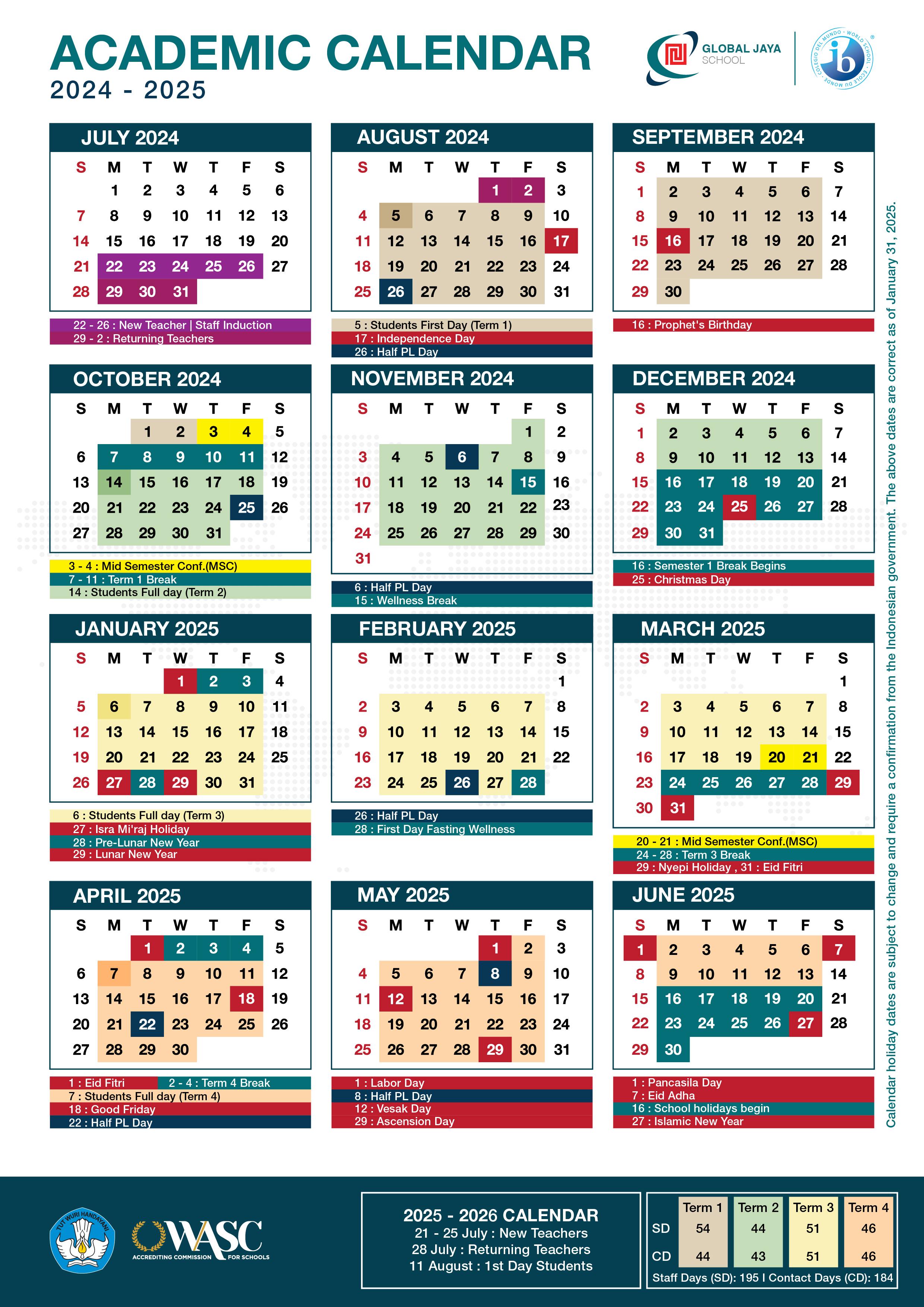 2024 and 2025 school calendar 4